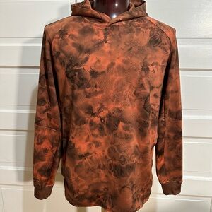 Lululemon Textured Tech Hoodie XXL Diamond Dye Warm Coral Warm Coral Grey $148